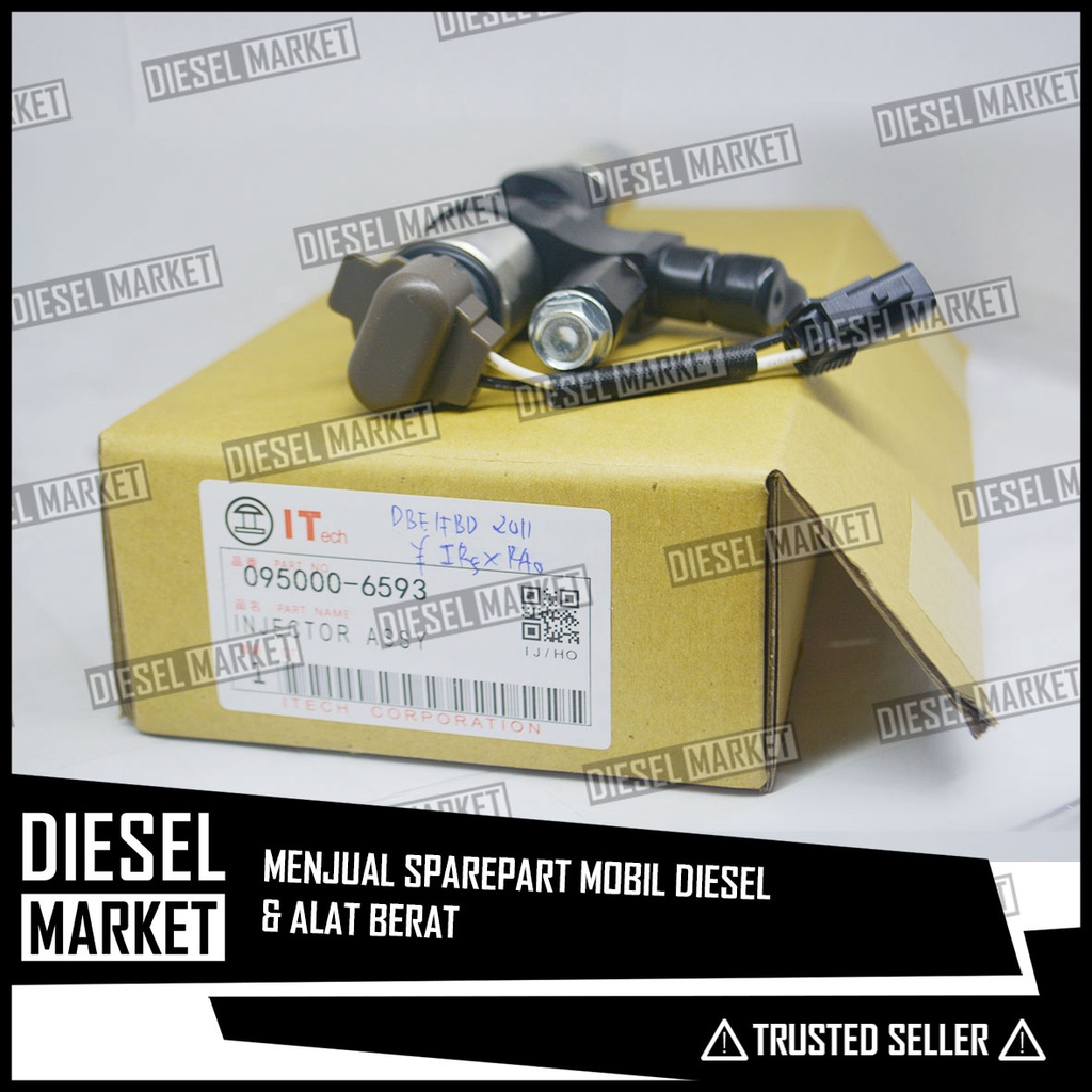 Injector Kobelco SK330 095000-6593 / 6614 - Injektor Excavator Kobelco SK330 - Injektor Excavator Ko
