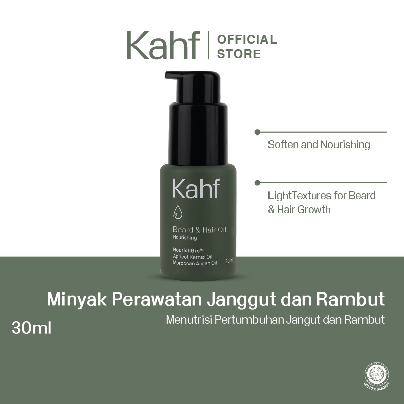 ✨ AKU MURAH ✨ Kahf Nourishing Beard &amp; Hair Oil 30 ml ORIGINAL