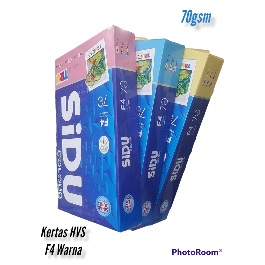 

KERTAS HVS F4 WARNA SIDU MURAH 70gsm