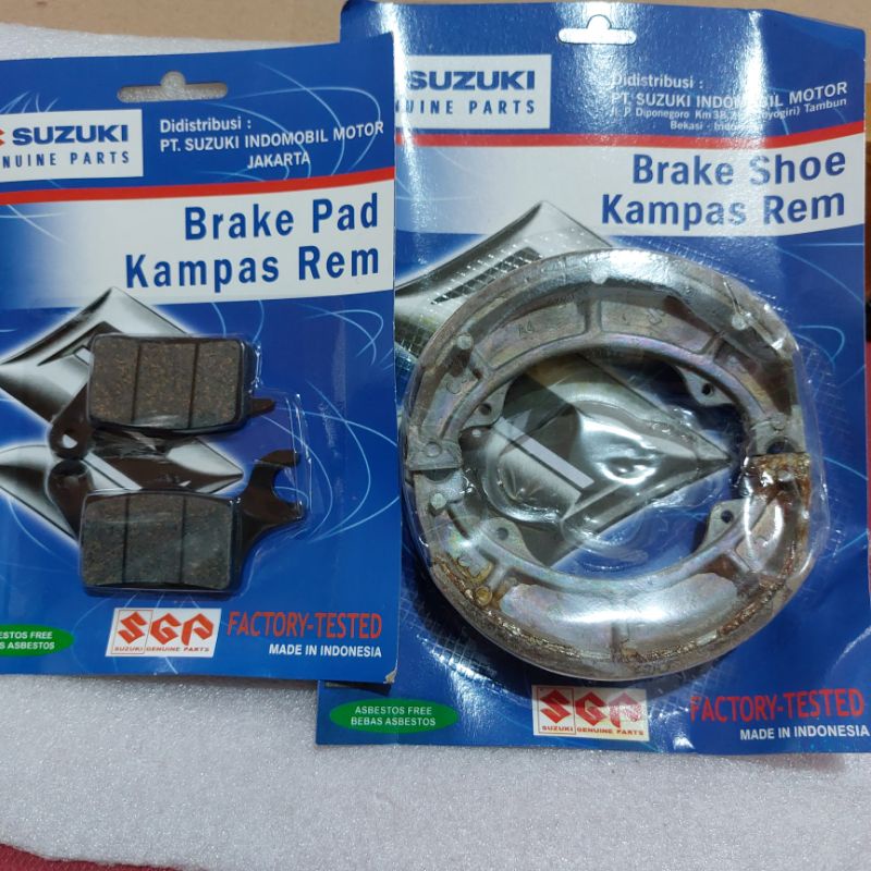 PAKET KAMPAS REM DEPAN BELAKANG SUZUKI HAYATE - HAYATE