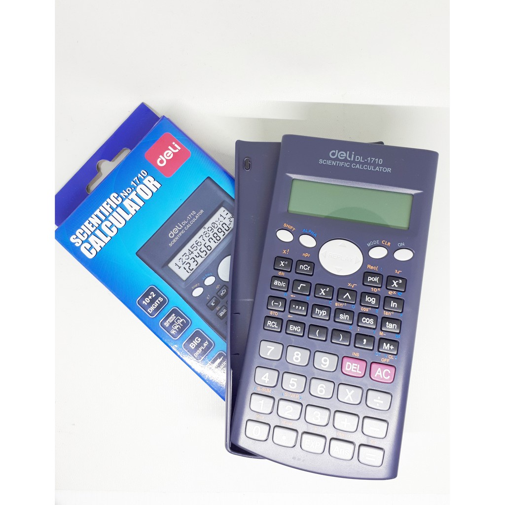 KALKULATOR SCIENTIFIC DELI 1710 SIN COS SEKOLAH SCIENTIFIC CALCULATOR