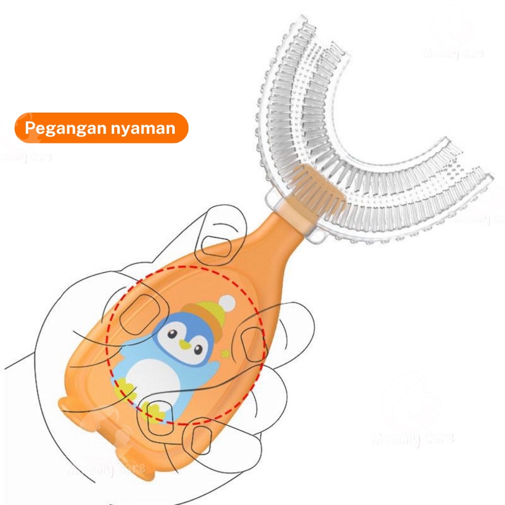 MOMMYCARE SIKAT GIGI BENTUK U BAHAN SILIKON UNTUK ANAK BAYI UNTUK 2-6 TAHUN