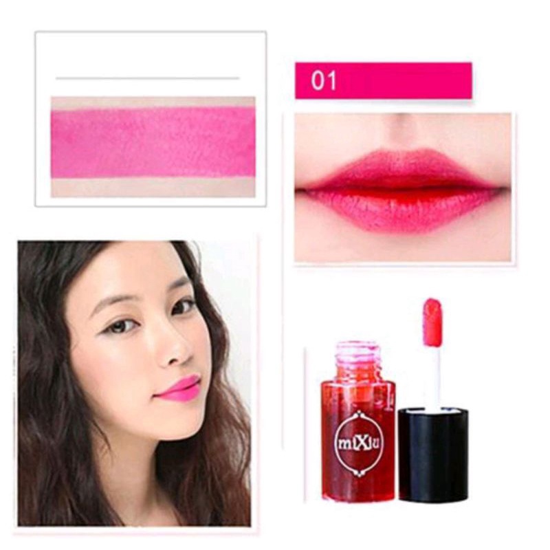 Mixiu Multifunction Waterproof Liquid Lipstick / Lip Tint Dyeing Liquid Lipgloss &amp; Blusher Waterproof Lip Gloss / Liptint / Liptint