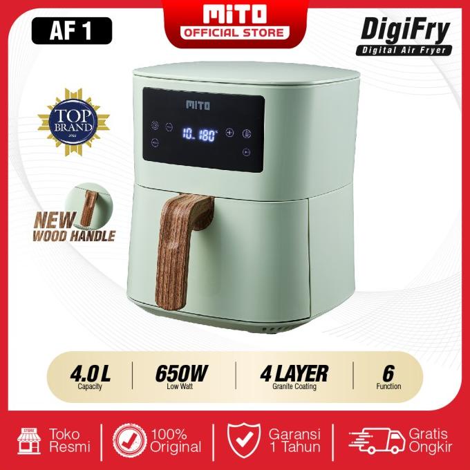 BISA COD MITO Digital Air Fryer AF1 V2 4L- Tosca /PERALATAN MASAK SET/PANCI PRESTO/PANCI SET/WAJAN A