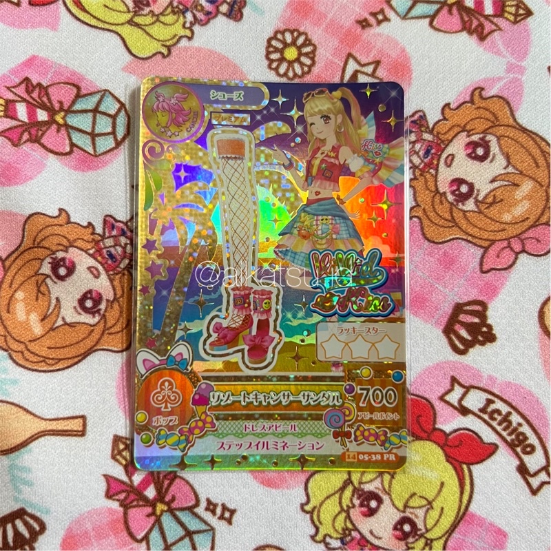 Kartu Aikatsu Jepang Premium Resort Cancer Shoes