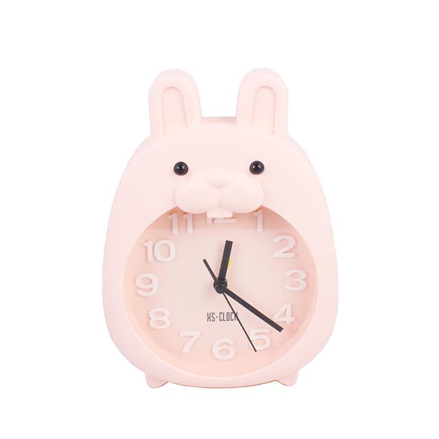 JAM BEKER MEJA ANALOG / JAM MEJA ALARM CLOCK / JAM MEJA + DINDING DEKORASI RUMAH MOTIF BEAR/RABBIT/GAJAH