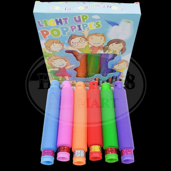 Mainan Light Up Tubes Pop Pipes Led / Mainan anak Lampu LED