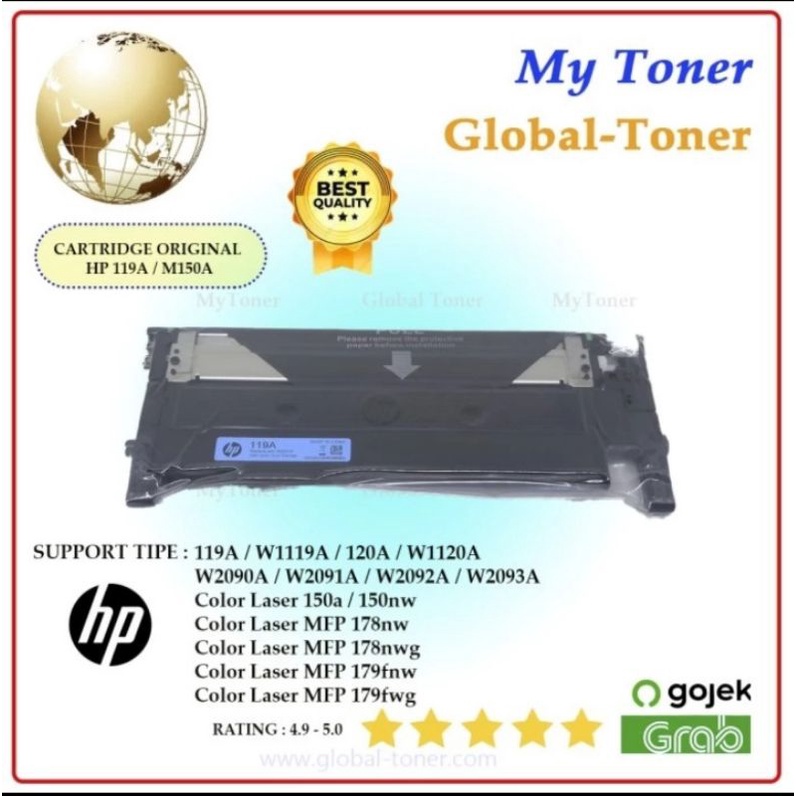 1Set Cartridge Toner Ori HP 119a M150a M150nw MFP 178nw 179fnw M179 M178 M178nw M179nw 150a 150nw CM