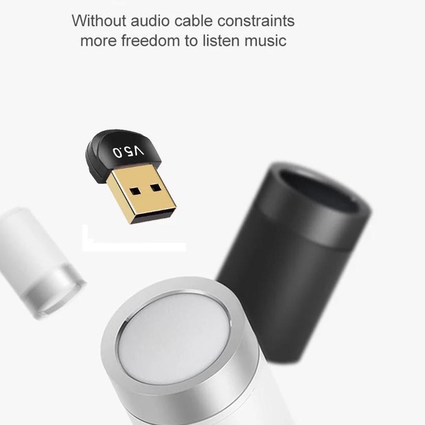 Terbaik USB Bluetooth 5.0 / Bluetooth PC / Bluetooth Laptop / Bluetooth Dongle USB / USB Dongle Blue