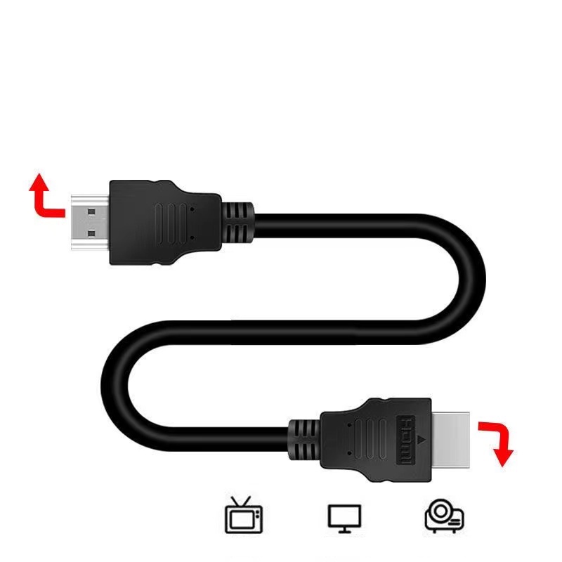 Kabel HDMI Full HD 1080P 1M Komputer, kabel data koneksi TV