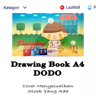 

DODO DRAWING BOOK A4 / BUKU GAMBAR