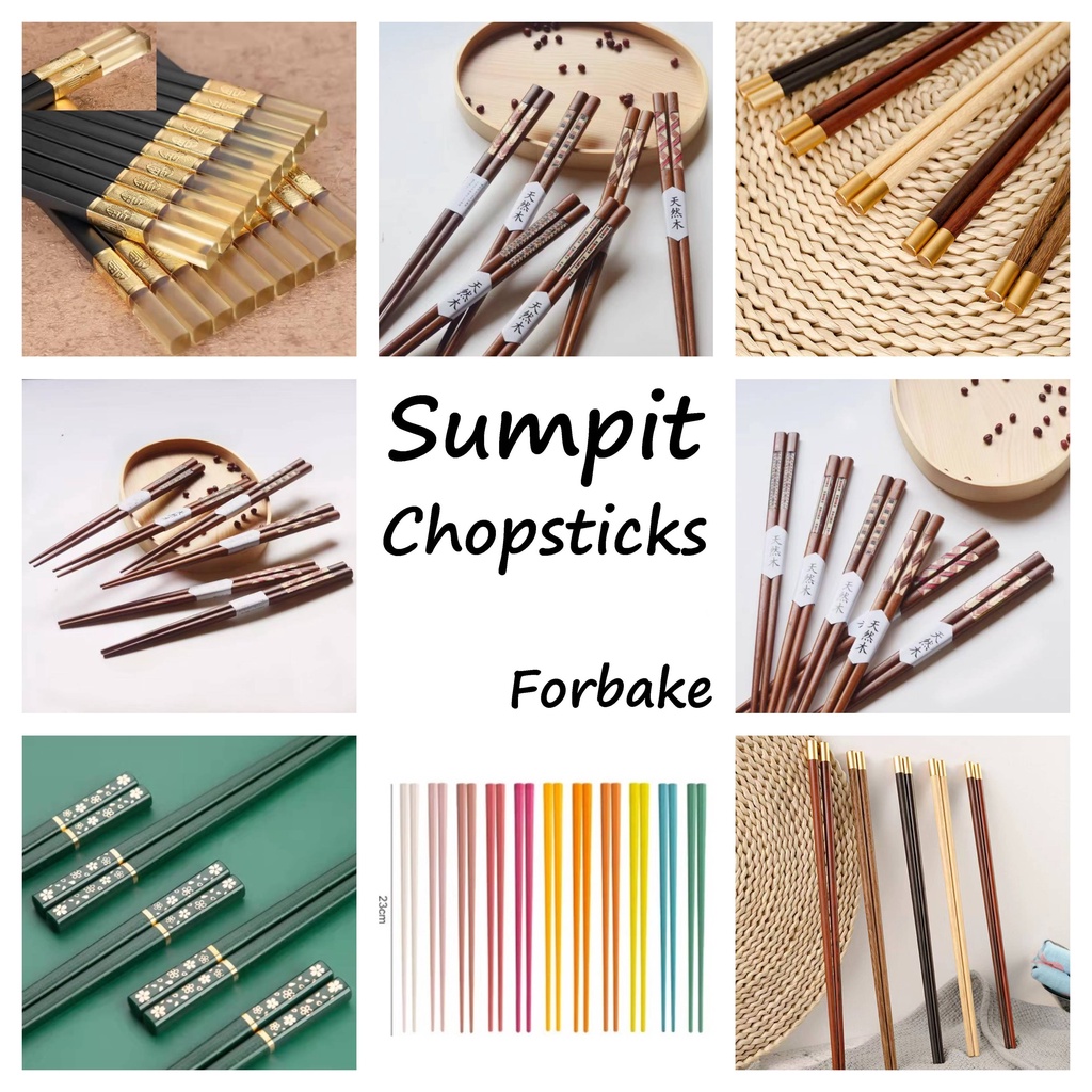 Sumpit Hotel Chopstick Korea Sumpit Kayu Sumpit Alloy Sumpit Japanese Sumpit Makan Sumpit Hot pot Chopsticks Anti Bacterial