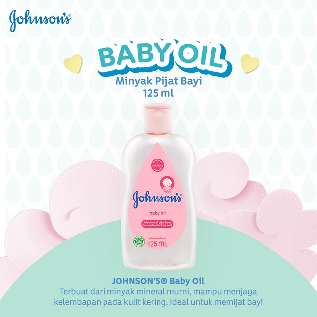 PERA172 JOHNSONS BABY OIL 125 ML / BABY SPA / MINYAK URUT BAYI