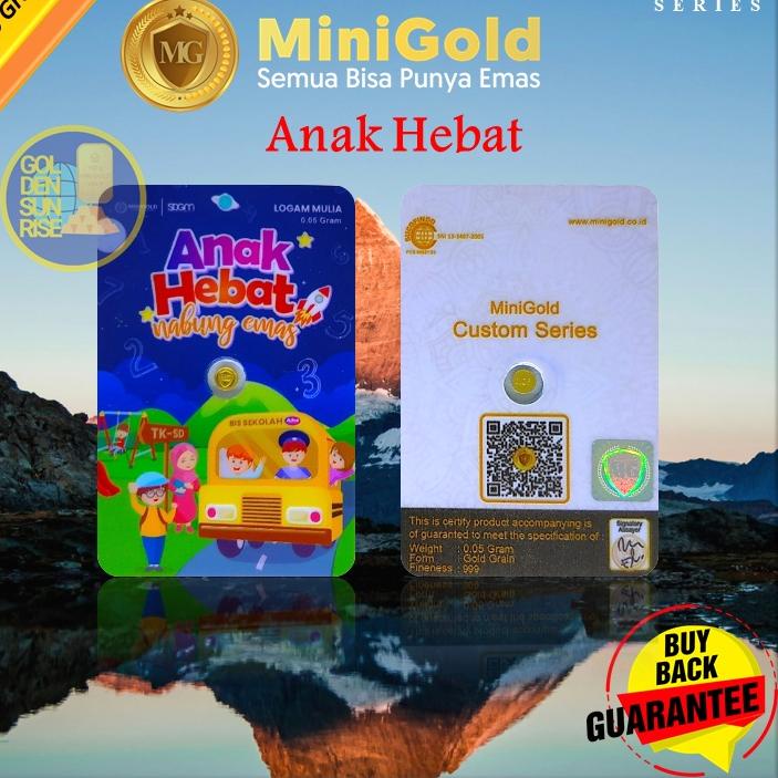 Terbaru Mini Gold Gift Series AHE Anak Hebat 0.025 gram/ 0.05 gram/ 0.1 gram