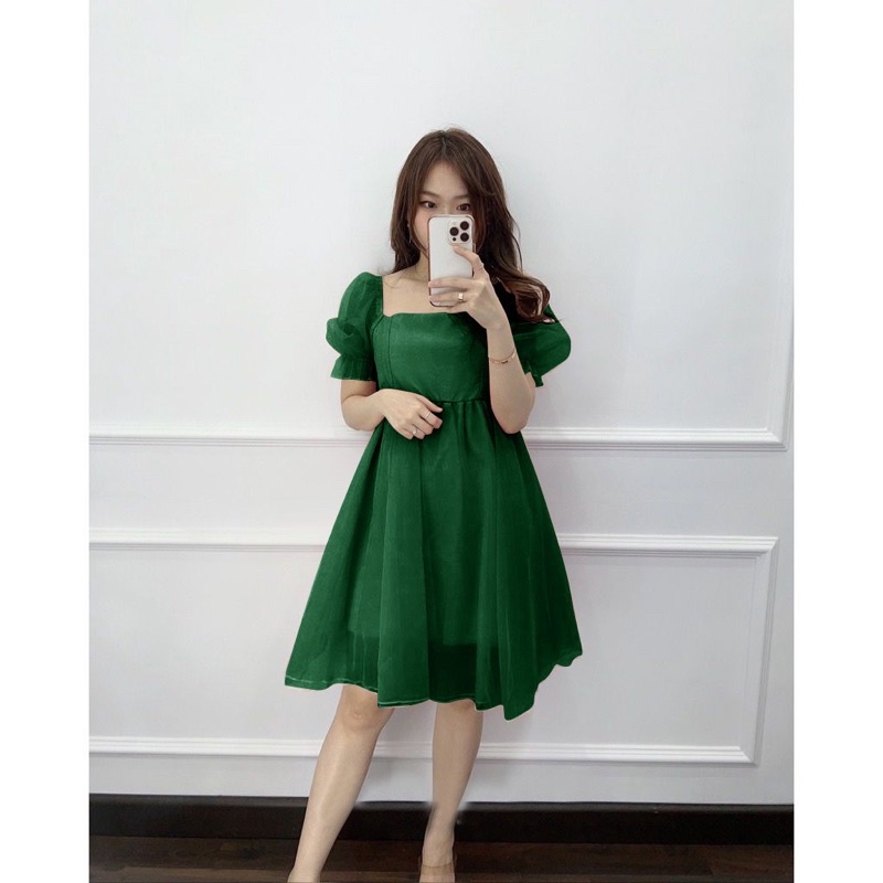 MINI DRESS PUFFY ORNELA / GAUN PESTA ORGANZA FASHION / NEW DRESS / DRESS NATALAN TERBARU 2022-2023