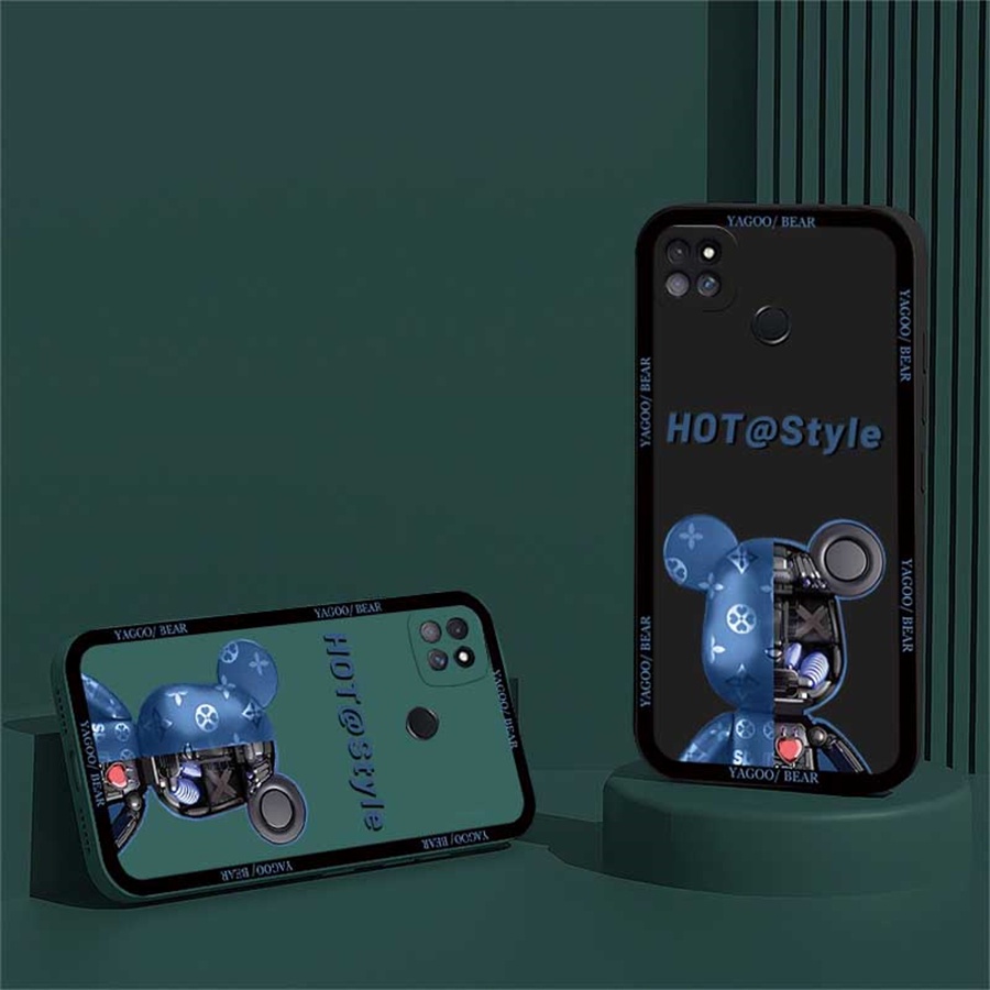 Soft Case Silikon Motif Beruang Mekanik Untuk Huawei Y6P Y7A Y6 Pro Y7 Pro 2019 Y9S P30 Lite Nova 7i Nova 5T Nova 3i