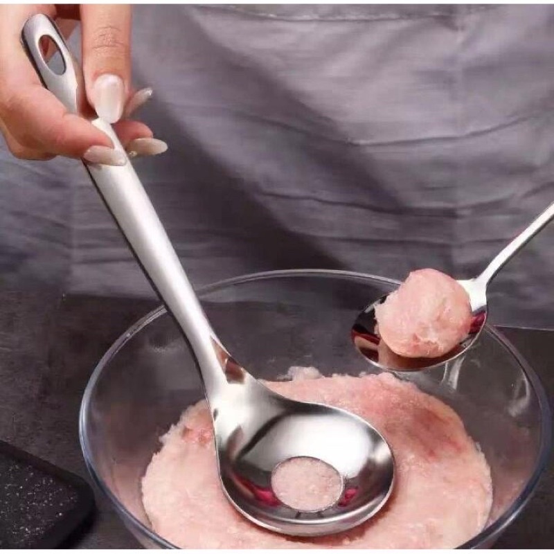 Sendok cetakan bakso stainless / alat pembuat bakso