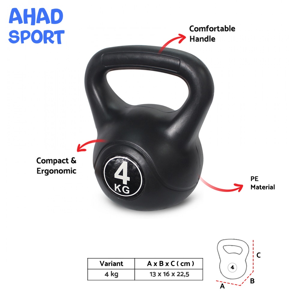 Kettlebell 4kg Rox
