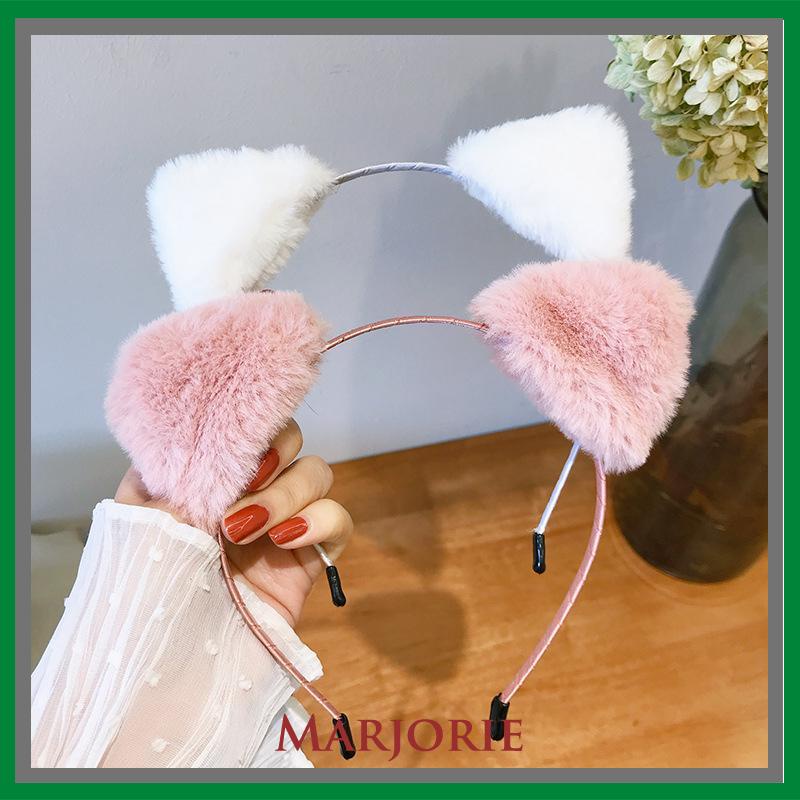 Korea bando Pita Rambut Telinga Kucing Lucu Cuci Muka Headband Simple Press Hair Clip Headwear S-MJD