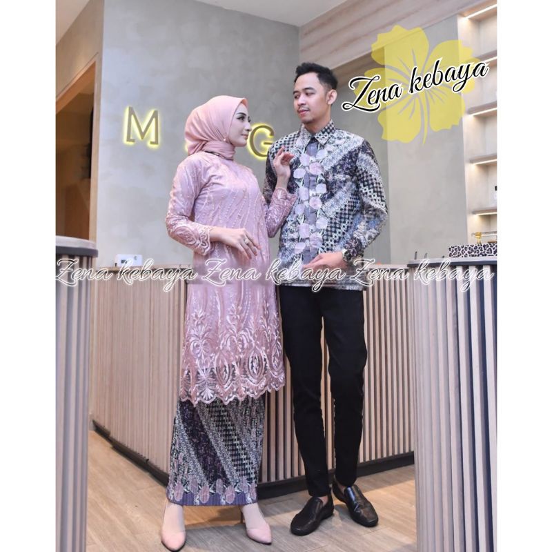 COUPLE TUNIK KEBAYA KEMEJA BATIK PRIA COUPLE KEBAYA MODERN