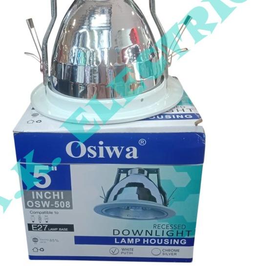 COD✔️FITTING / KAP LAMPU DOWNLIGHT TANAM OSIWA 5 INCH PUTIH|KD3