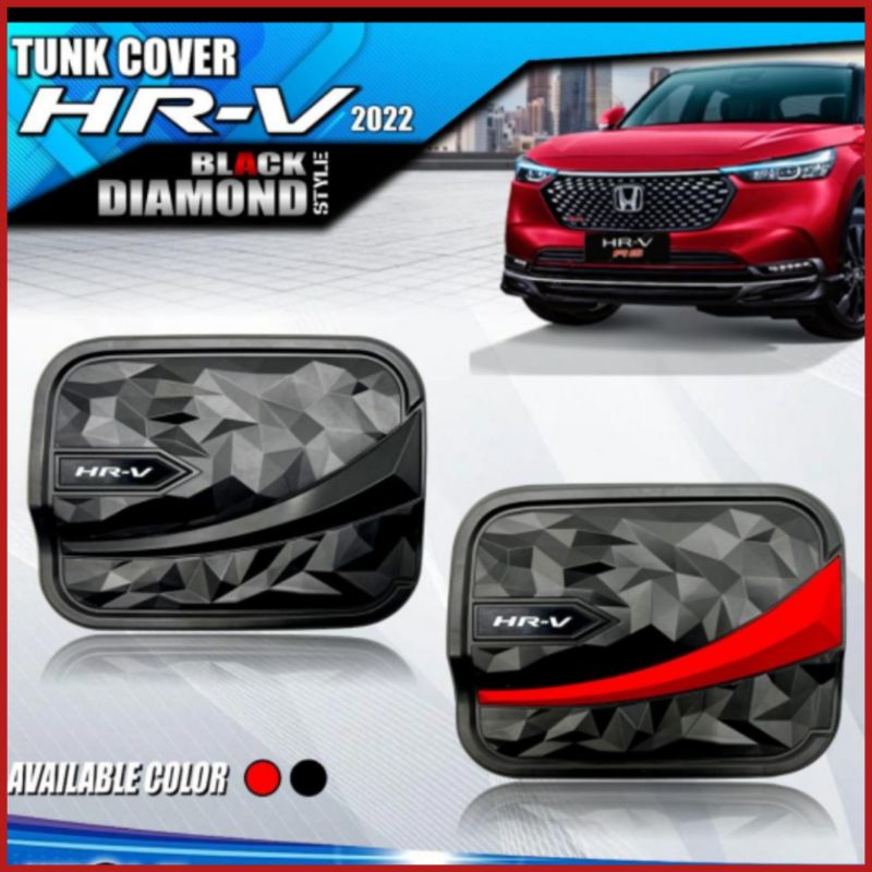 Tutup Tangki Tank Cover HRV 2022UP Hitam Dop Model Diamond