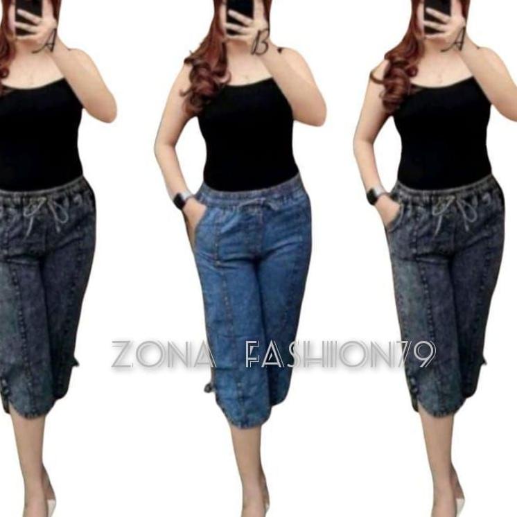 ㄳ Celana jeans wanita denim jumbo pendek jins cewek kekinian TERMURAH 4093 ☀