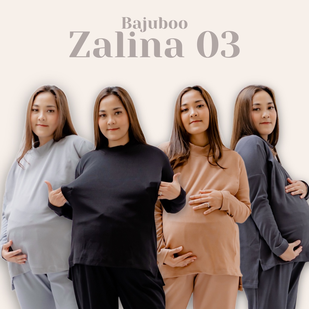 Bajuboo Zalina vol.3 - Atasan Busui &amp; Bumil Friendly Waffle Uniqlo