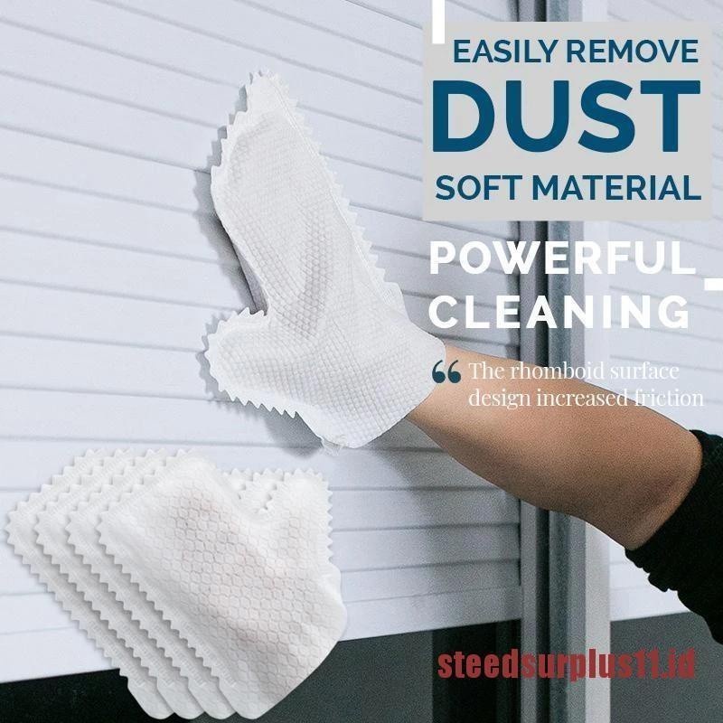 STEED 10pcs -set Fish Scale Cleaning Duster Gloves Reusable Household