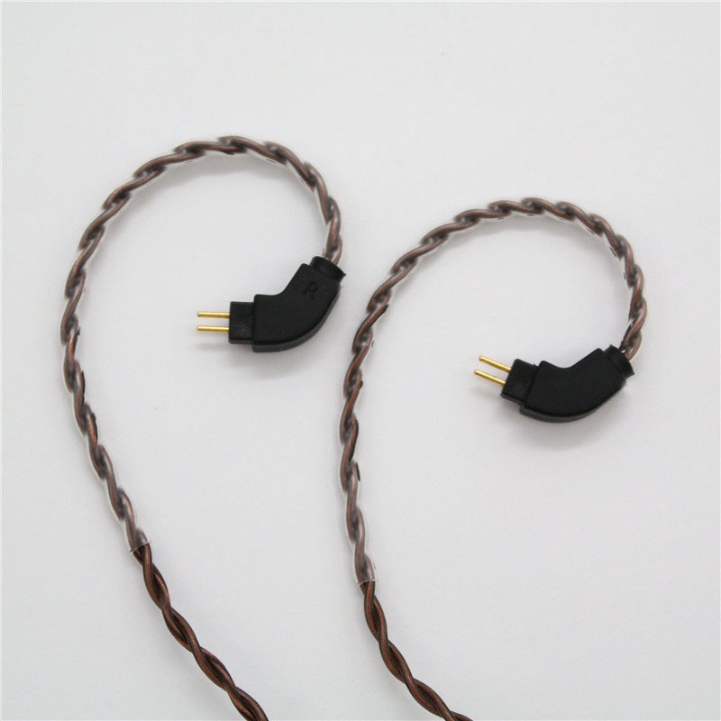 Kabel Earphone 2Pin 0.78mm Bebas Oksigen Bahan Tembaga Dengan Mic Untuk kz edx trn blon drive cca