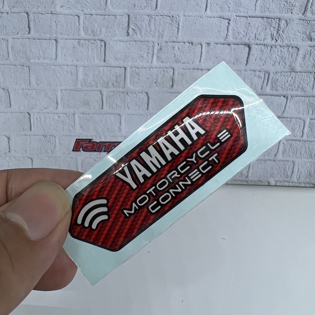 Stiker EMBLEM yamaha sticker TIMBUL MOTORCYLE CONNECT AEROX