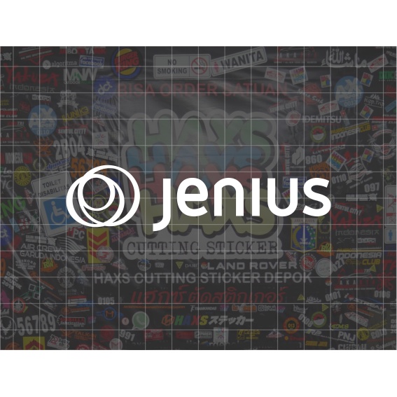 Cutting Sticker Jenius Ukuran 10 Cm Untuk Motor Mobil