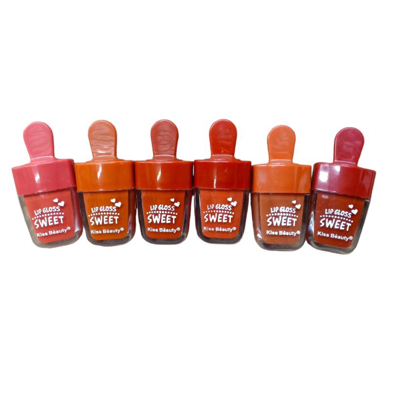 Lipgloss Sweet Ice Cream Kissbeauty Lip Gloss Per Bok 24 pcs