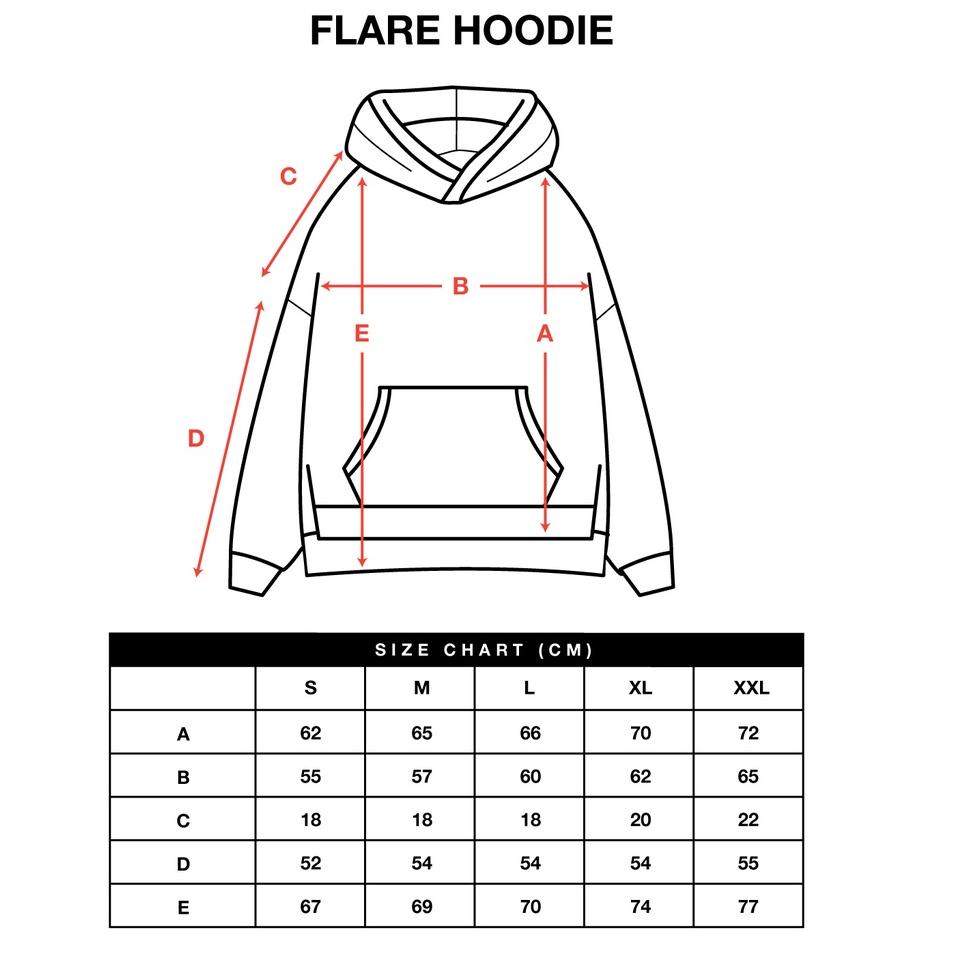 Terbaik UNTCKD Flare Hoodie Dark Grey