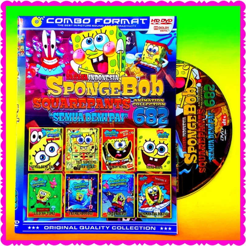 TERLARIS Dvd Film Kartun Spongebob Squarepants Collection Pilem Favorit Anak
