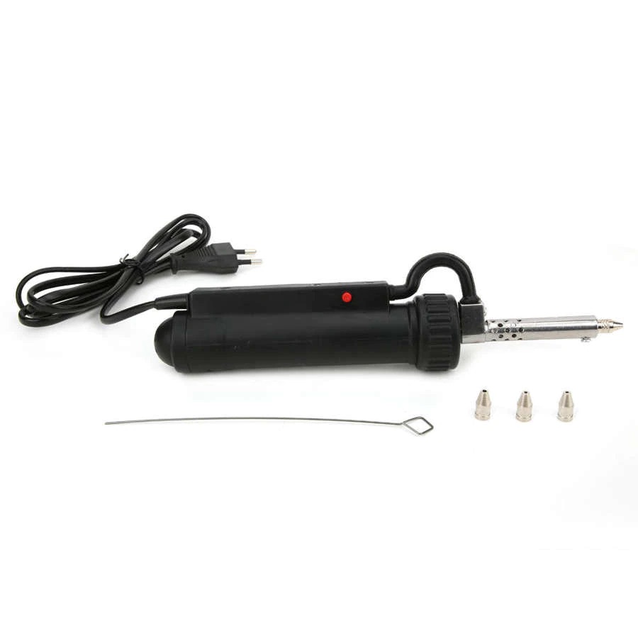 WALFRONT Vacuum Solder Sucker Desoldering Suction Pump Iron Gun Tin Tool - BBT-680 - Black