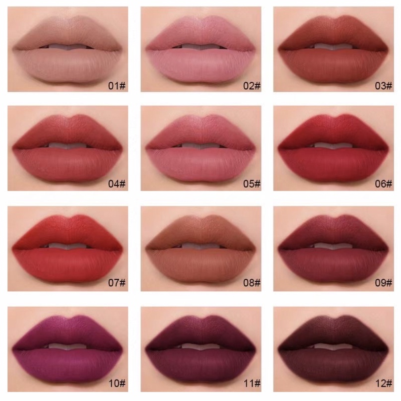 DRAGON RANEE Lazy Lips Velvet Matte  Lipstik  Bentuk BibirXX075