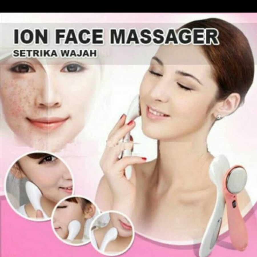 strika wajah ion face massager setrika kulit muka