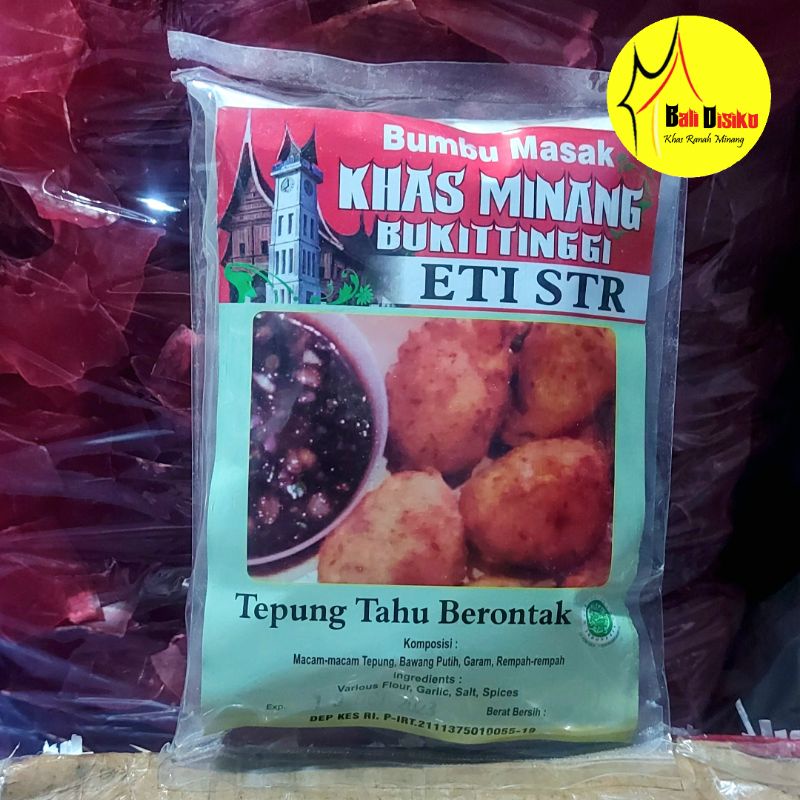

BUMBU TEPUNG TAHU BRONTAK KHAS MINANG 250GR CAP ETI STR