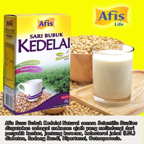 Afis Life Sari Bubuk Almond Umum Minuman kesehatan keluarga