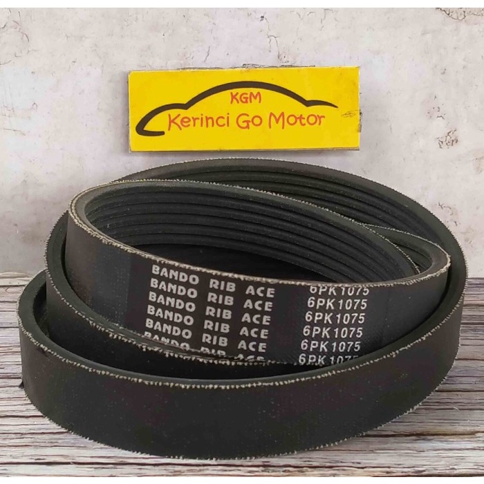 BANDO VAN BELT 6PK 1075 RIB BELT TALI KIPAS 6PK-1075 FAN BELT ALUR