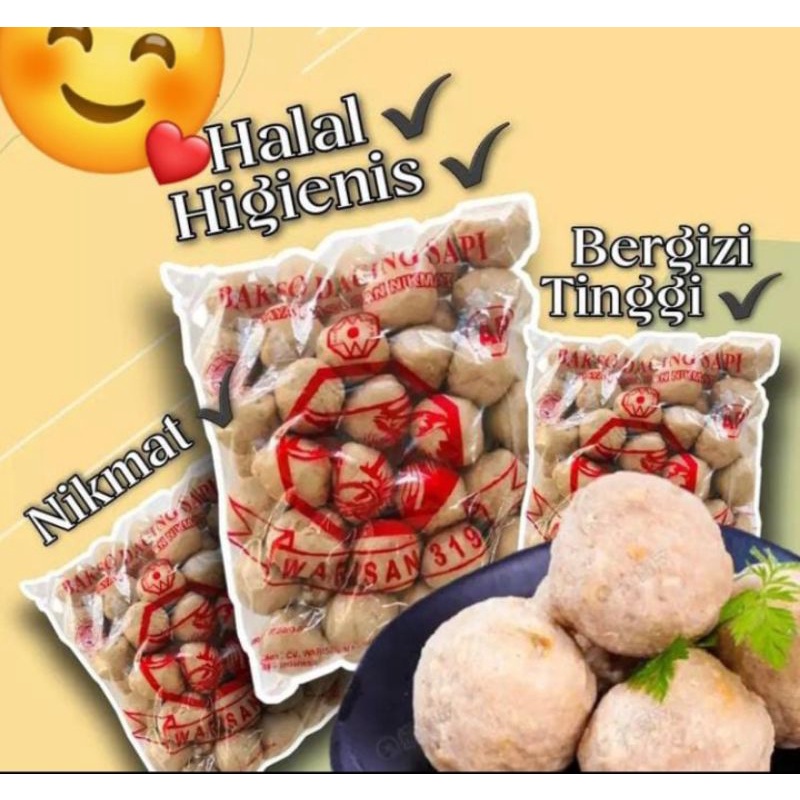 Bakso Warisan AB isi 50/Bakso Warisan Urat isi 50/Bakso Warisan/Bakso Frozen/Bakso Sapi Frozen/Bakso Sapi Warisan