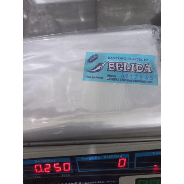 pp ikan belida 03x17x35. berat -+250g
