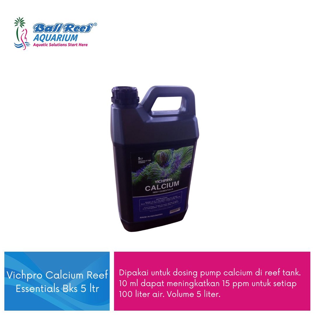 Vichpro Reef Essential Calcium Dosing Calcium Reef Tank 5 Liter