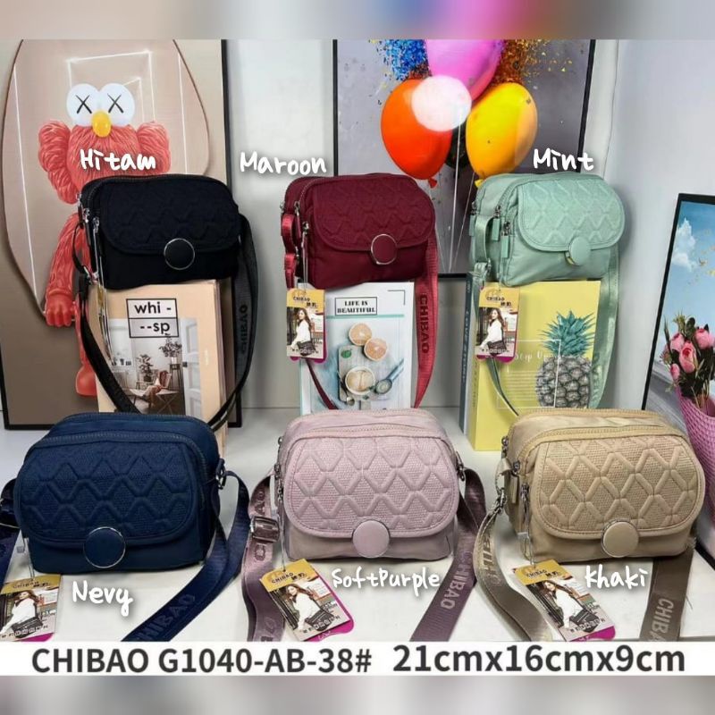 Tas selempang wanita chibao ory import G1040 Ab