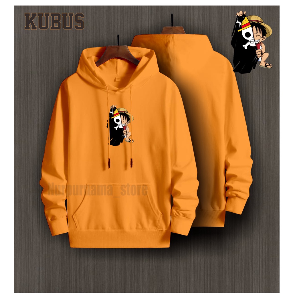 Jaket Hoodie Anime One Piece Luffy / Sweater Anime OnePiece