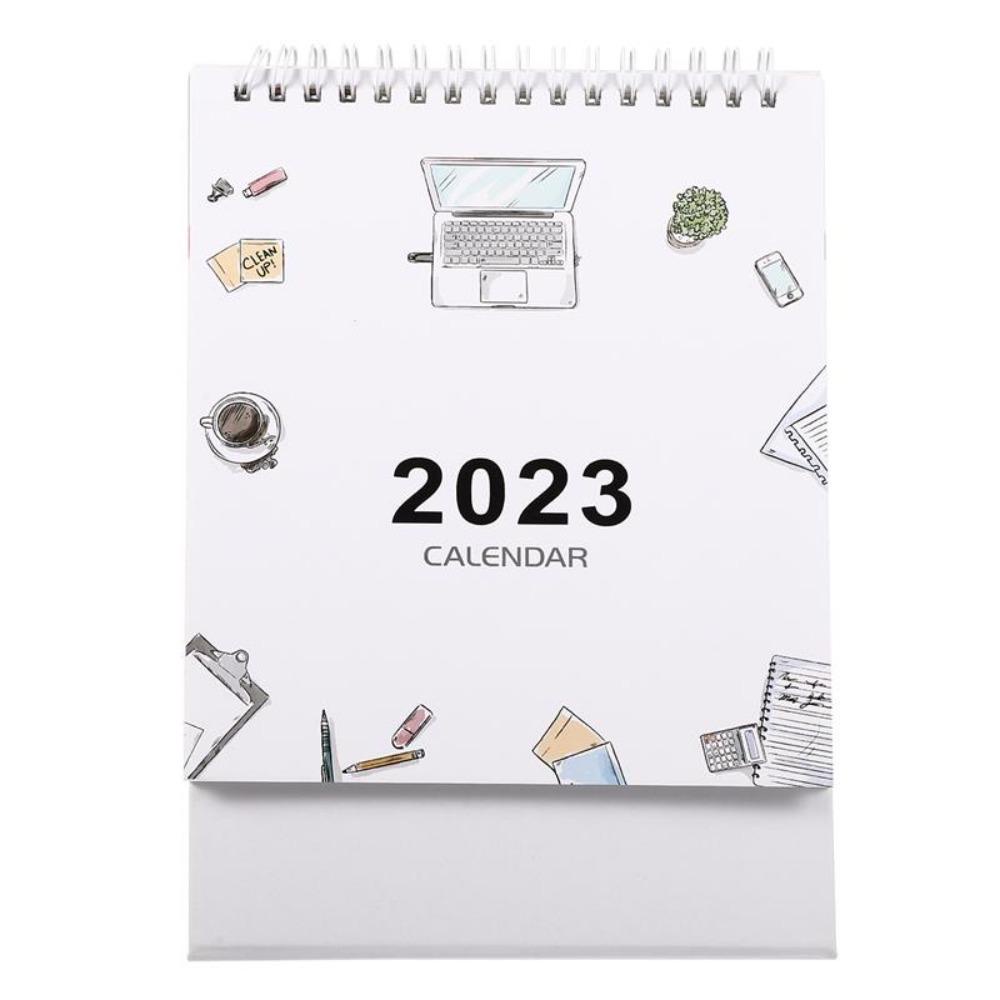 Preva 2023desk Kalender Kertas Kantor Notebook Planner Tahunan Kartun Cewek Agenda Organizer