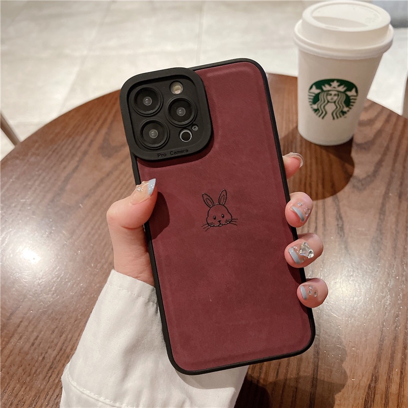 Soft Case Motif Kelinci 3D Untuk IPhone 11 12 13 14 Pro MAX Plus X XS MAX 7 8 Plus