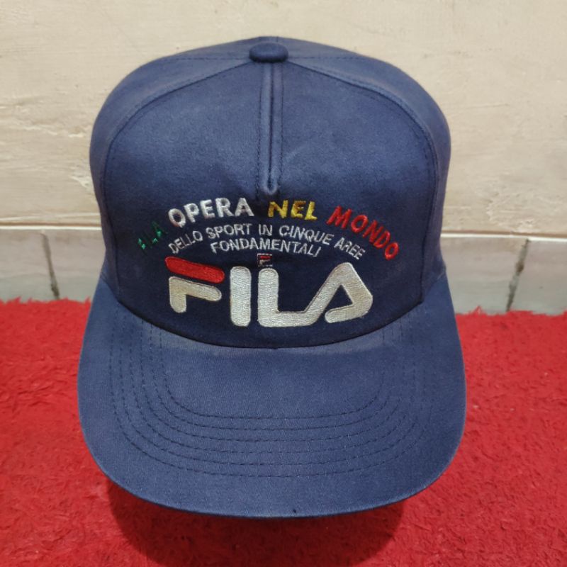Topi Snapback Fila vintage
