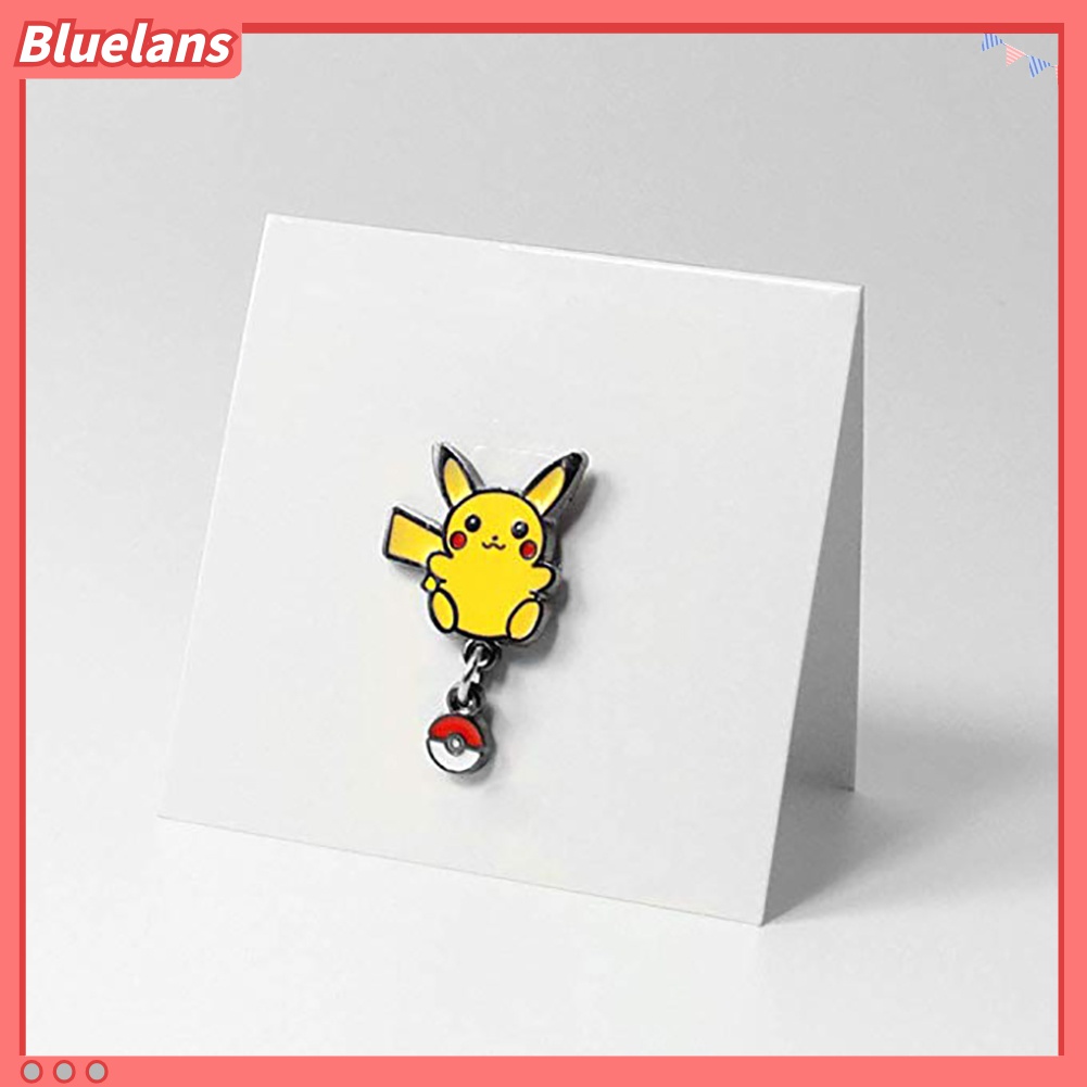 Bros Pin Mini Desain Pikachu Pokemon Bahan Metal Untuk Unisex